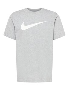 Nike Sportswear Póló 'Swoosh' szürke melír / fehér