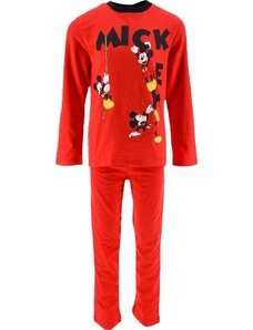 DISNEY Mickey egeres piros hosszú fiú pizsama