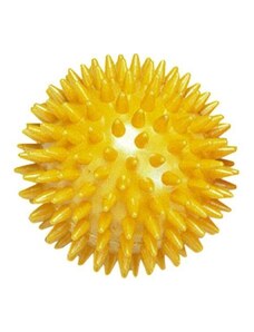 Trendy Masszázslabda, tüskés labda, sárga, 8 cm, közepesen kemény