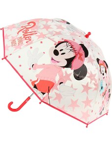 DISNEY Átlátszó lány esernyő (manuális) - Minnie Mouse