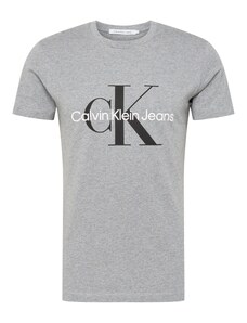 Calvin Klein Jeans Póló szürke melír / fekete / fehér