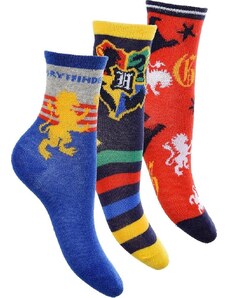 Kék / fekete / piros fiú zokni (3 pár) - Harry Potter