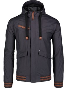 Nordblanc Fekete férfi könnyű tavaszi dzseki/kabát PARTAKE