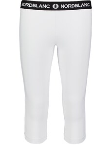 Nordblanc Fehér női 3/4 sport leggings TENUITY