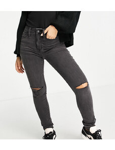 Madewell knee rip skinny jeans in black