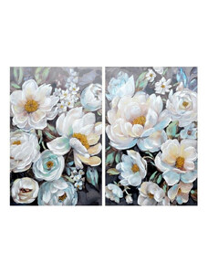 Kép DKD Home Decor цветя 80 x 3 x 120 cm Romantikus (2 egység)