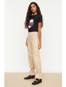 Trendyol Stone Front Buttoned Trousers
