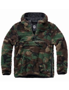 Brandit / Teddyfleece Worker Pullover Jacket woodland