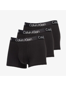 Boxeralsó Calvin Klein Structure Cotton Trunk 3-Pack Black