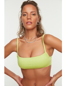 Trendyol zöld textúrájú bikini felső