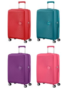 American Tourister SOUNDBOX 2019 bővíthető négykerekű közepes bőrönd 32G*002