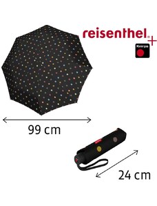 REISENTHEL CLASSIC mechanikus, fekete-színes pettyes esernyő RS7009