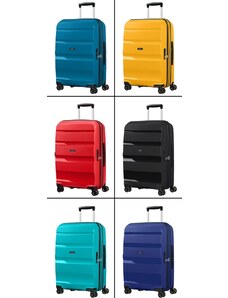 American Tourister BON AIR DLX bővíthető négykerekű közepes bőrönd M