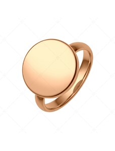 BALCANO - Bottone / Gravírozható nemesacél gombfej gyűrű 18K rozé arany bevonattal