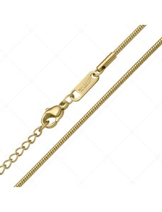 BALCANO - Snake / Nemesacél kígyólánc típusú nyaklánc 18K arany bevonattal - 1,5 mm
