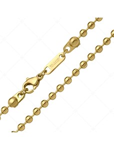 BALCANO - Ball Chain / Nemesacél bogyós nyaklánc 18K arany bevonattal - 3 mm