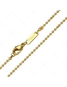 BALCANO - Ball Chain / Nemesacél bogyós nyaklánc 18K arany bevonattal - 1,5 mm
