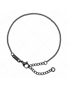 BALCANO - Cable Chain / Nemesacél anker karkötő fekete PVD bevonattal - 1,5 mm