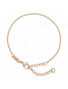 BALCANO - Cable Chain / Nemesacél anker karkötő 18K rozé arany bevonattal - 1,5 mm