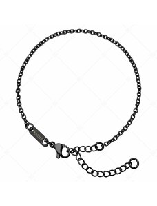 BALCANO - Cable Chain / Nemesacél anker karkötő fekete PVD bevonattal - 2 mm