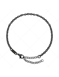 BALCANO - Cable Chain / Nemesacél anker bokalánc fekete PVD bevonattal - 3 mm