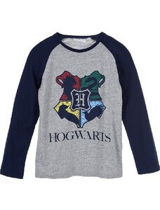 Szürke kék ujjú póló - Harry Potter