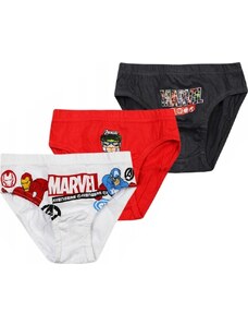 Fehér / piros / fekete fiú alsónadrág (3 db) - Marvel Avengers