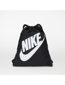 Tornazsák Nike Heritage Drawstring Bag Black/ Black/ White