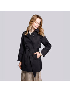 Női rövid kétsoros trendi kabát Wittchen, fekete, poliészter