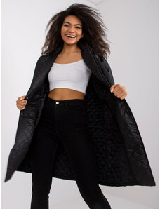 Fashionhunters Black quilted coat from Sofia