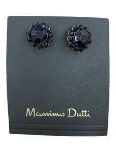 Massimo Dutti fekete fülbevaló