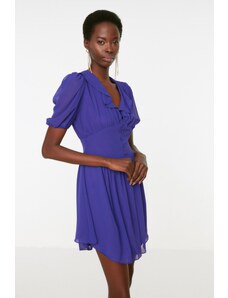 Trendyol Purple részletesen kidolgozott stílusos estélyi ruha