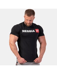 NEBBIA - Férfi edző póló Red "N" 292 (black)