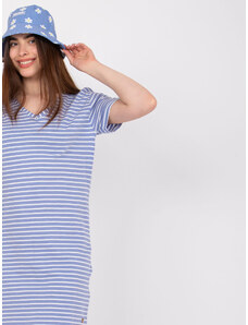 Fashionhunters Light blue minidress with stripes STITCH & SOUL