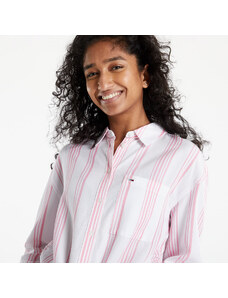 Tommy Hilfiger Női ing Tommy Jeans Front Tie Stripe Shirt Fresh Pink/ Multi
