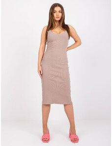 RUE PARIS Dress-RV-SK-7531.54-dark beige