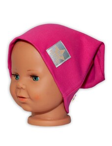 Baby Nellys Kézzel készített Gyermek funkcionális kalappal dupla szegély - tm. rózsaszín