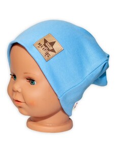 Baby Nellys Kézzel készített Gyermek funkcionális kalappal dupla szegély - Szent kék