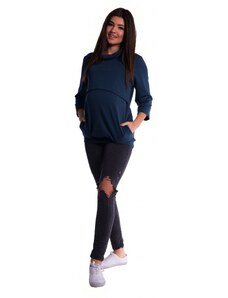 Be MaaMaa Terhesség és szoptatás tréningruha póló - tm. kék