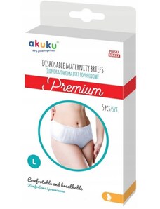 Akuku Prémium egyszer használatos szülés után bugyi - 5ks a csomagban, méret. L