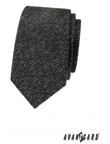 Avantgard Szürke textúrájú keskeny nyakkendő