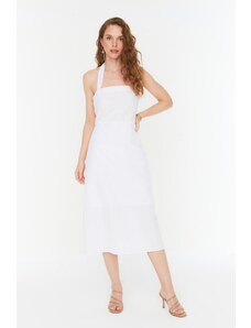 Trendyol fehér félnyakú ruha