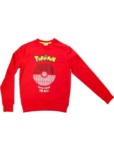 BASIC Piros férfi Pokemon pulóver