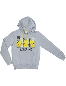 BASIC Szürke férfi Pokemon Pikachu pulóver