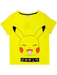BASIC Sárga női Pokemon Pikachu póló