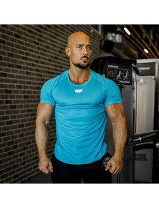 Férfi funkcionális póló Iron Aesthetics Performance, aqua kék