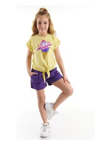 mshb&g Ice Cream Girl's T-shirt Gabardine Shorts Set