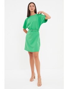 Trendyol zöld öves szőtt mini szőtt ruha