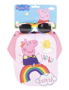 Készlet Peppa Pig Napszemüveg Rózsaszín Sapka (2 pcs)