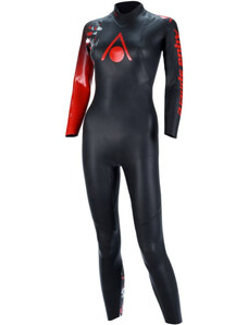 Női neoprén úszódressz aqua sphere racer v3 women black/red s